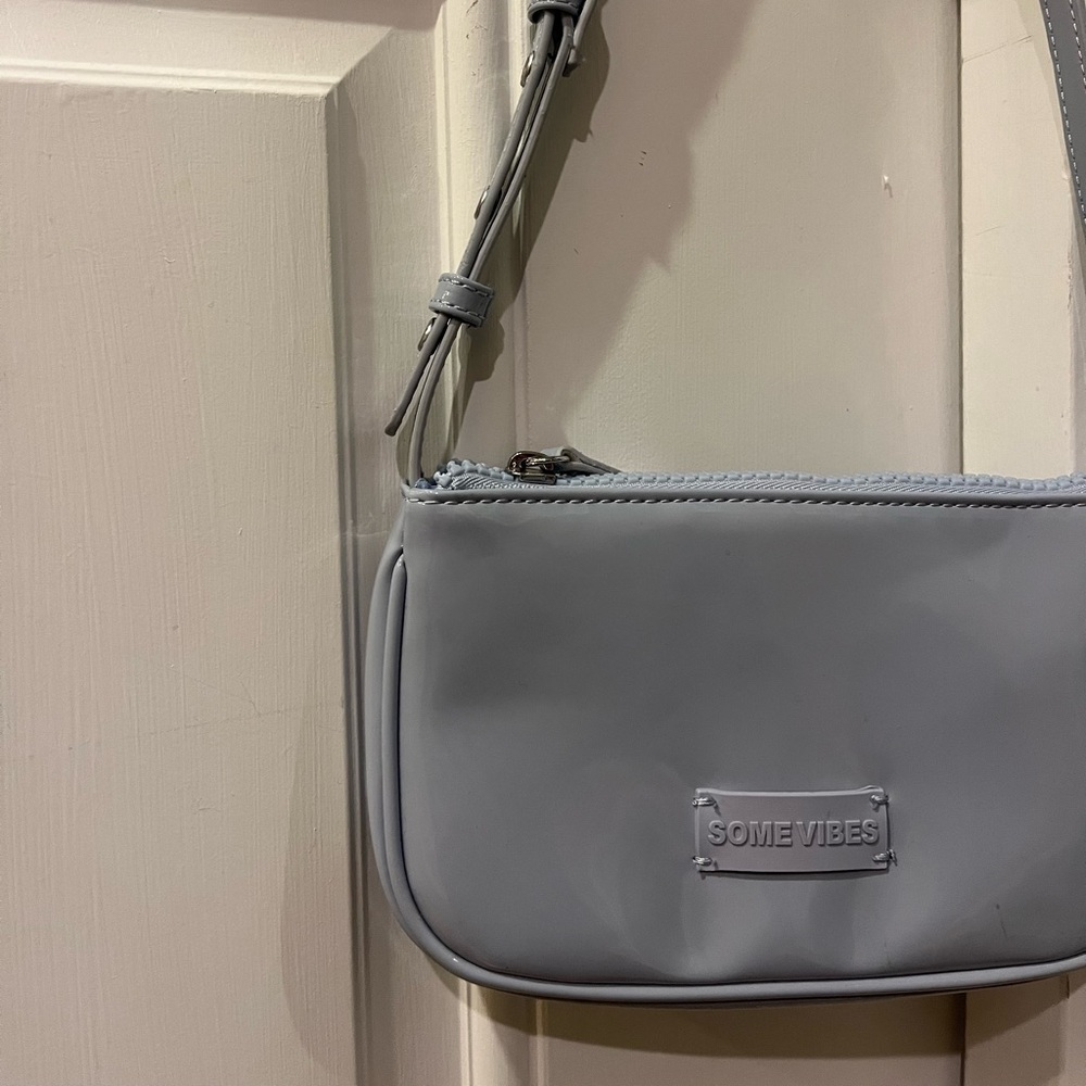 Zara light blue small shoulder bag